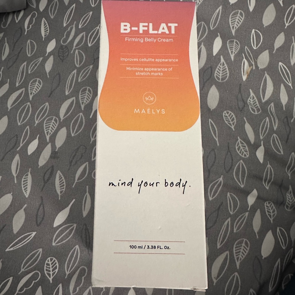 Maelys B-FLAT Firming Belly Cream - Orange and White